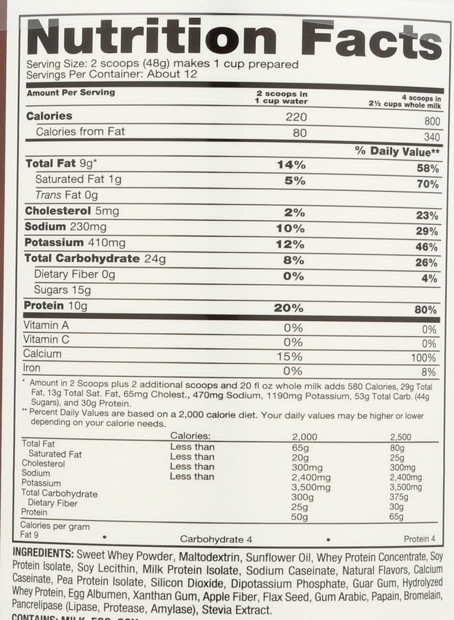 NATURADE Sugar Free Weight Gain Powder, 20.3 OZ - Image 4